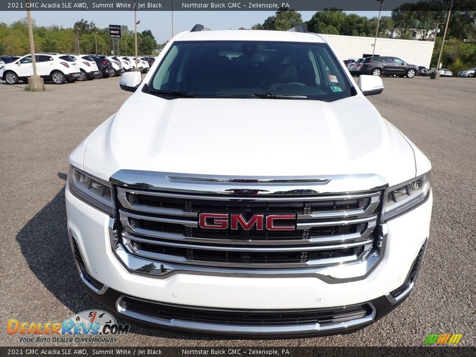 2021 GMC Acadia SLE AWD Summit White / Jet Black Photo #2