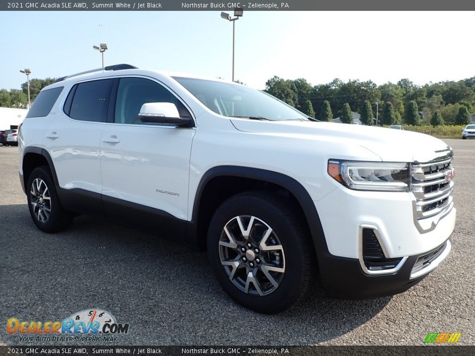 2021 GMC Acadia SLE AWD Summit White / Jet Black Photo #3