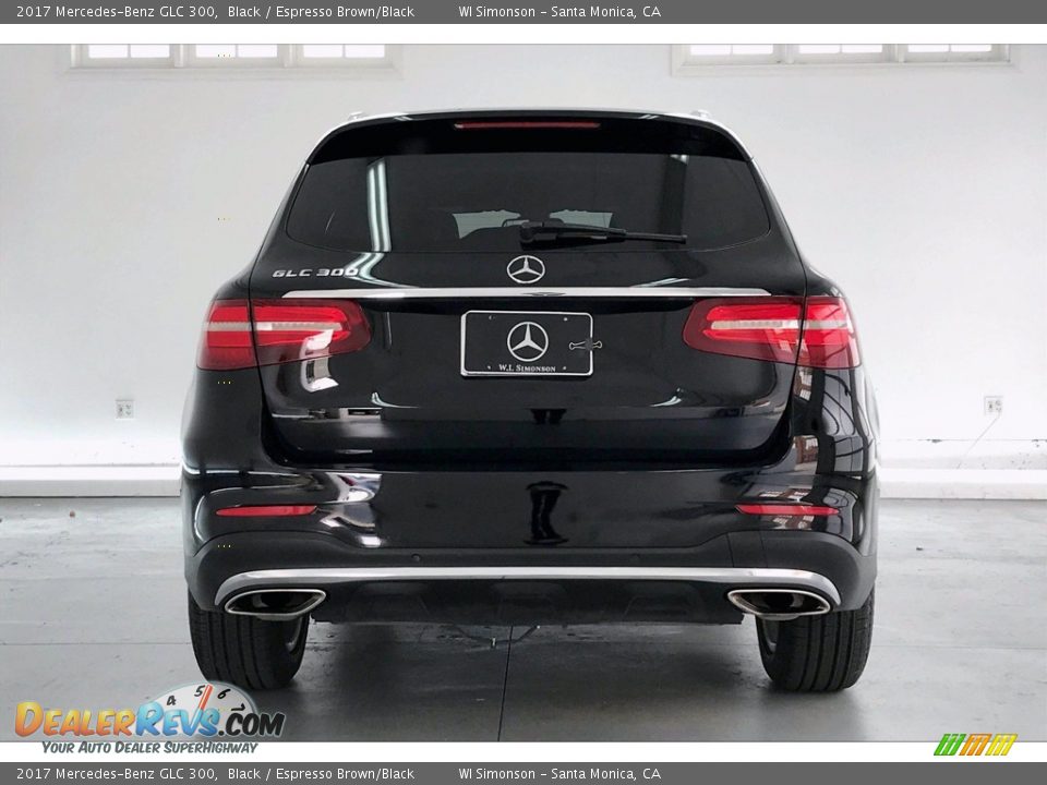 2017 Mercedes-Benz GLC 300 Black / Espresso Brown/Black Photo #3