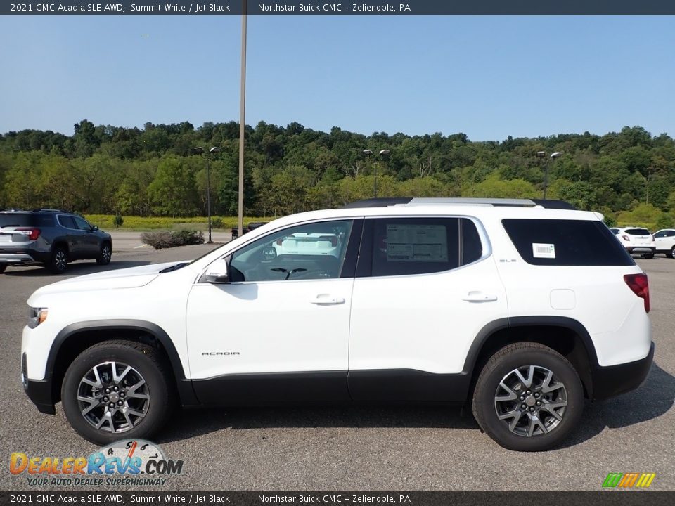 2021 GMC Acadia SLE AWD Summit White / Jet Black Photo #10