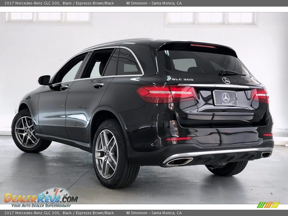 2017 Mercedes-Benz GLC 300 Black / Espresso Brown/Black Photo #10