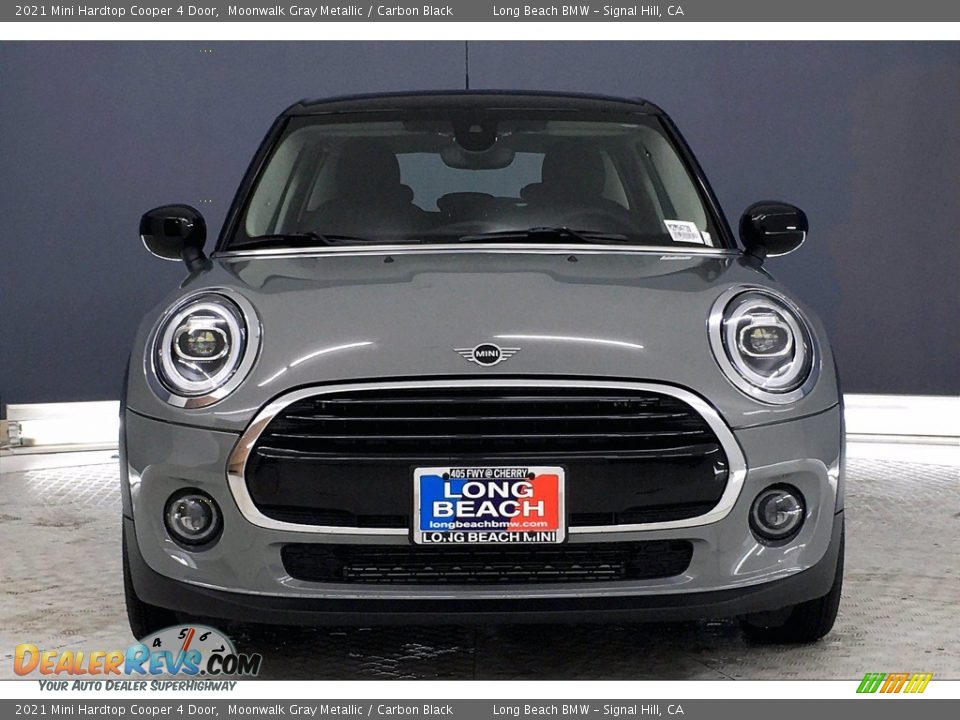 2021 Mini Hardtop Cooper 4 Door Moonwalk Gray Metallic / Carbon Black Photo #2