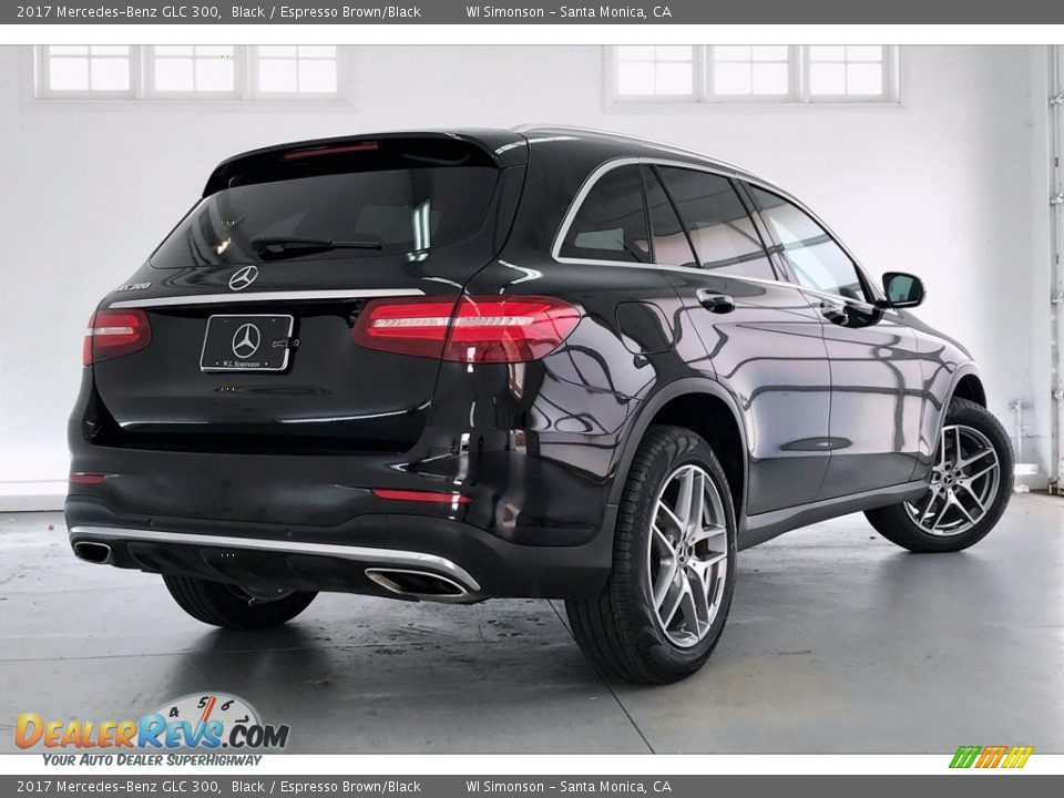 2017 Mercedes-Benz GLC 300 Black / Espresso Brown/Black Photo #16