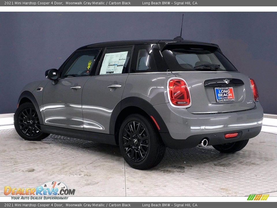 2021 Mini Hardtop Cooper 4 Door Moonwalk Gray Metallic / Carbon Black Photo #3