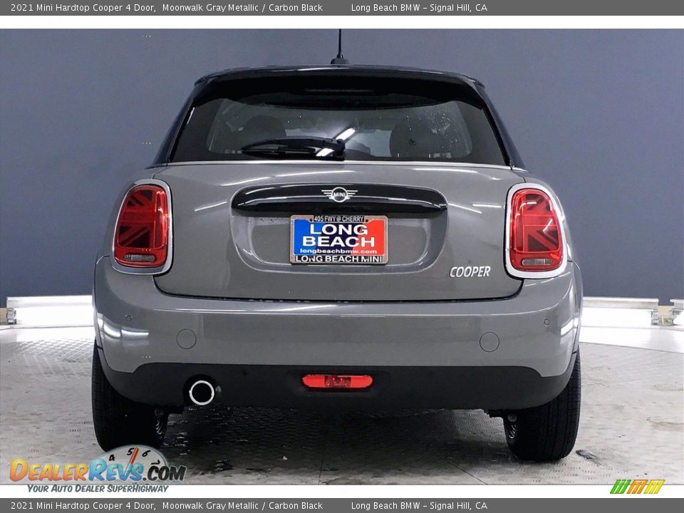 2021 Mini Hardtop Cooper 4 Door Moonwalk Gray Metallic / Carbon Black Photo #4