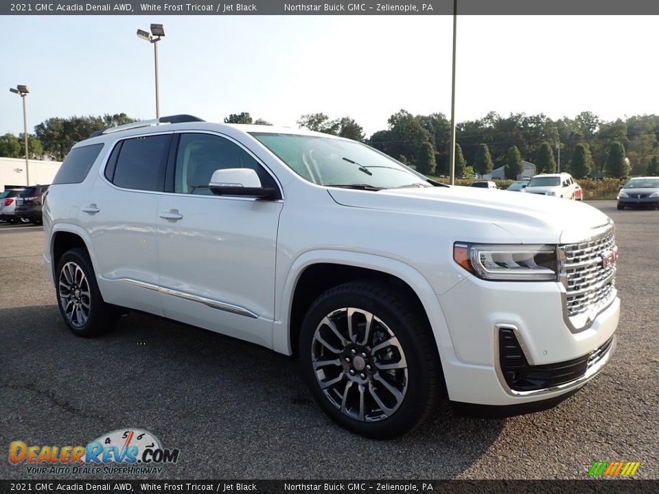 White Frost Tricoat 2021 GMC Acadia Denali AWD Photo #3