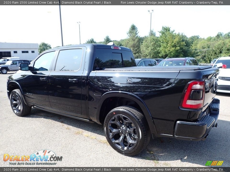 2020 Ram 1500 Limited Crew Cab 4x4 Diamond Black Crystal Pearl / Black Photo #7