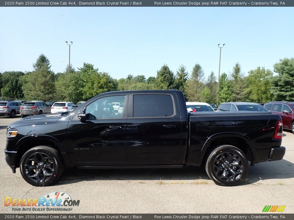 Diamond Black Crystal Pearl 2020 Ram 1500 Limited Crew Cab 4x4 Photo #8