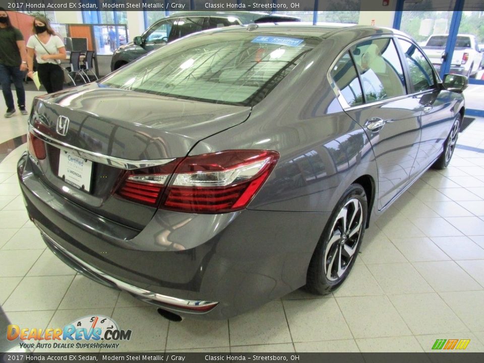 2017 Honda Accord EX Sedan Modern Steel Metallic / Gray Photo #7