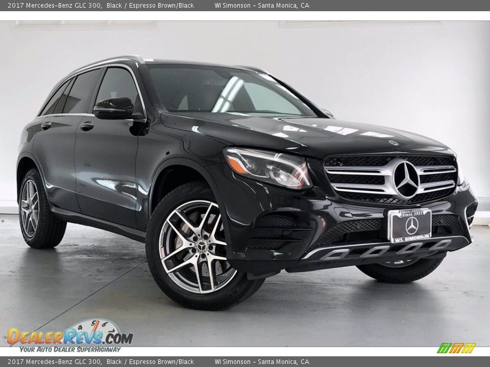 2017 Mercedes-Benz GLC 300 Black / Espresso Brown/Black Photo #34