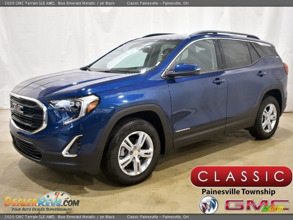 2020 GMC Terrain SLE AWD Blue Emerald Metallic / Jet Black Photo #1
