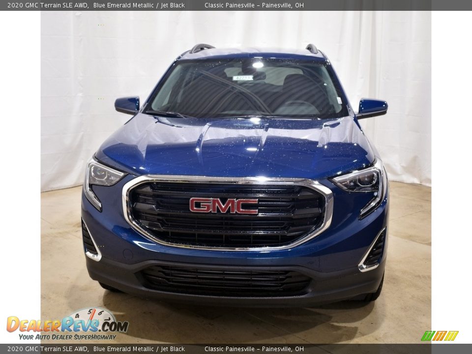 2020 GMC Terrain SLE AWD Blue Emerald Metallic / Jet Black Photo #4