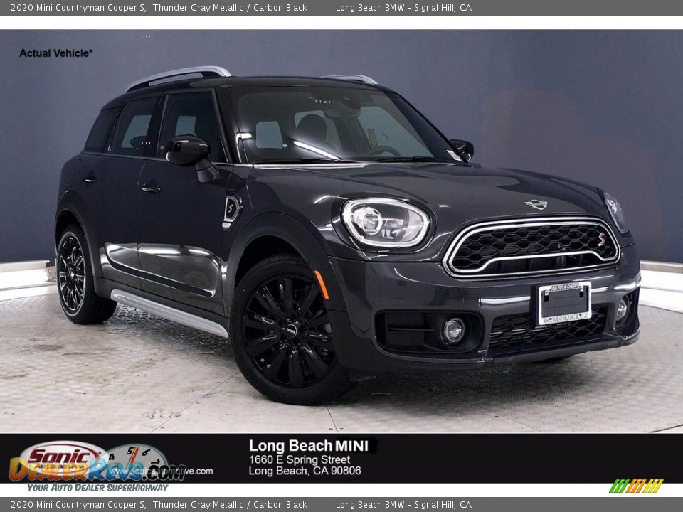 2020 Mini Countryman Cooper S Thunder Gray Metallic / Carbon Black Photo #1