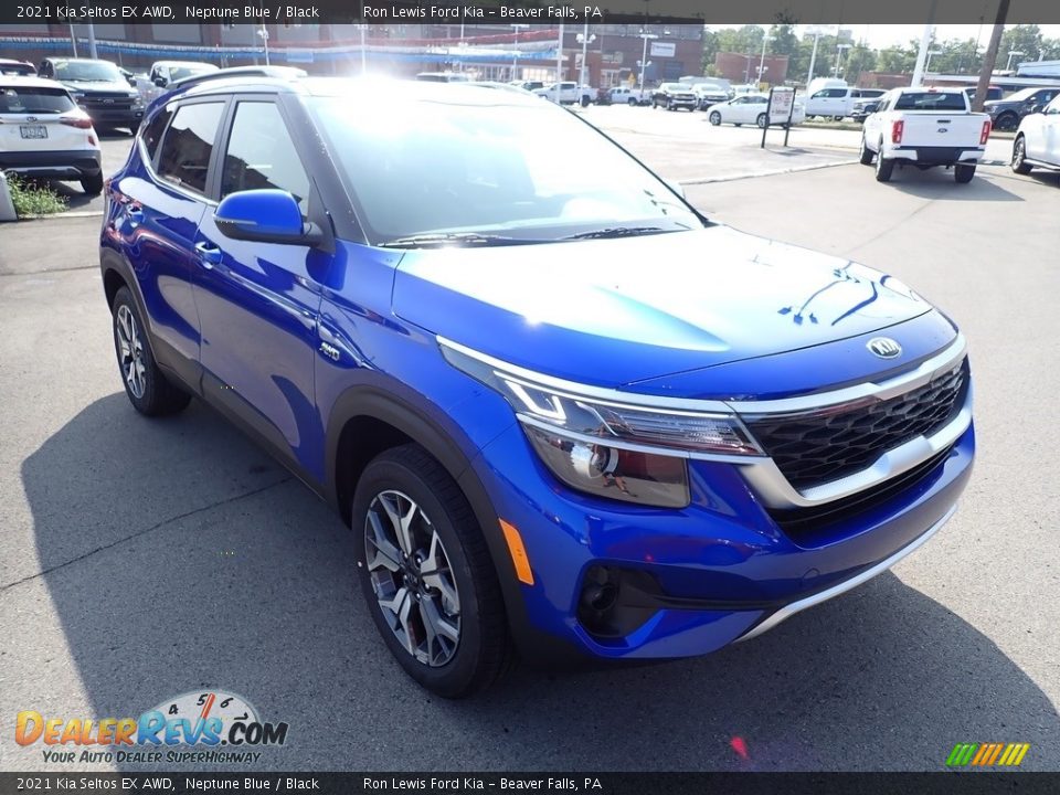 2021 Kia Seltos EX AWD Neptune Blue / Black Photo #3