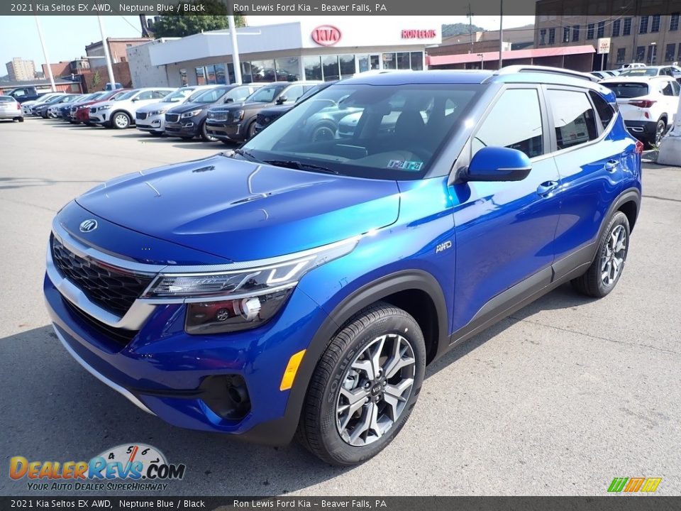 2021 Kia Seltos EX AWD Neptune Blue / Black Photo #5