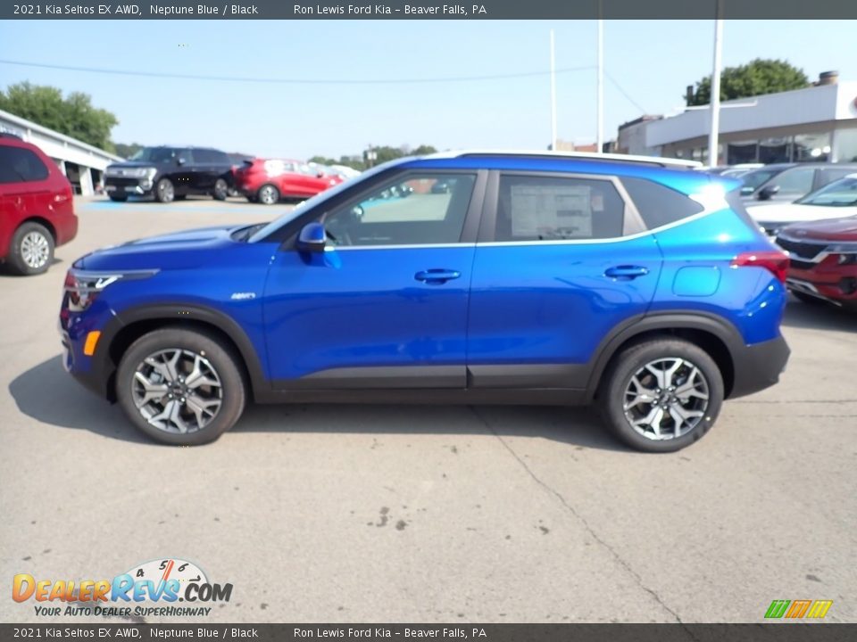 2021 Kia Seltos EX AWD Neptune Blue / Black Photo #6