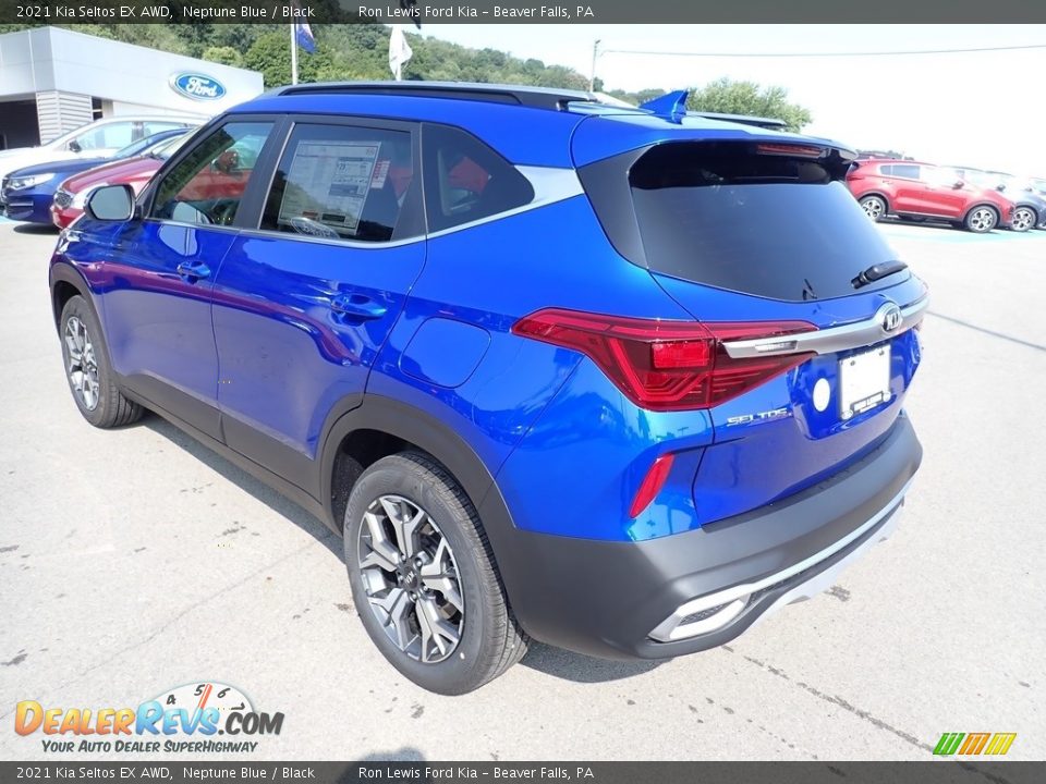 2021 Kia Seltos EX AWD Neptune Blue / Black Photo #7