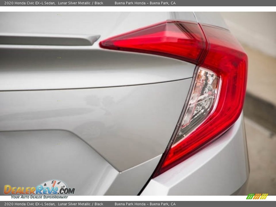 2020 Honda Civic EX-L Sedan Lunar Silver Metallic / Black Photo #7