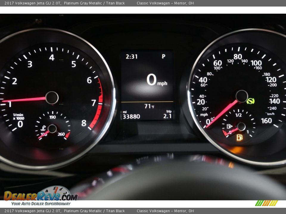 2017 Volkswagen Jetta GLI 2.0T Gauges Photo #7