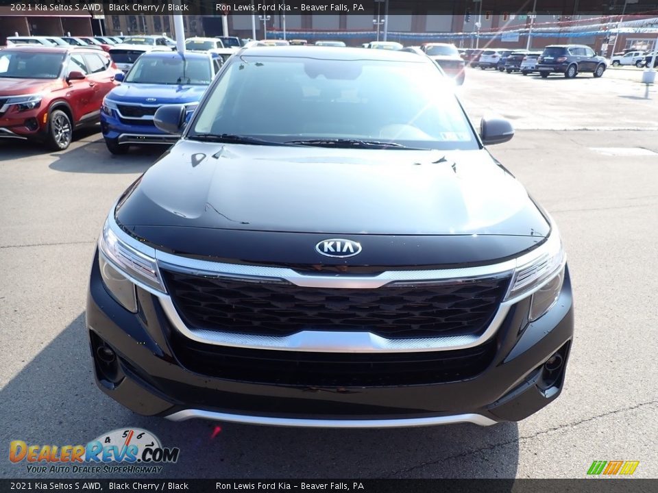 2021 Kia Seltos S AWD Black Cherry / Black Photo #4