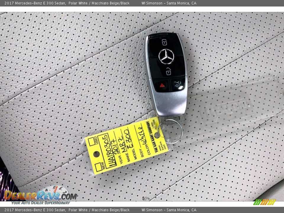 2017 Mercedes-Benz E 300 Sedan Polar White / Macchiato Beige/Black Photo #11