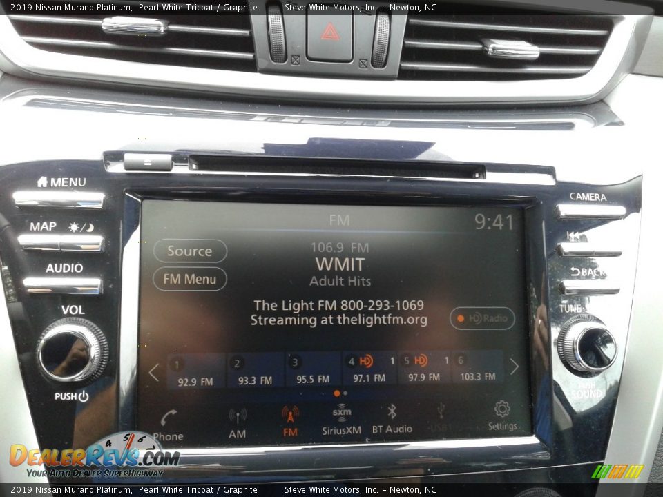 2019 Nissan Murano Platinum Pearl White Tricoat / Graphite Photo #23