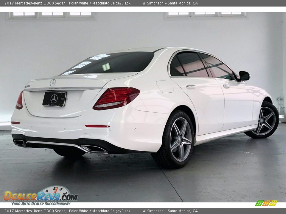 2017 Mercedes-Benz E 300 Sedan Polar White / Macchiato Beige/Black Photo #16