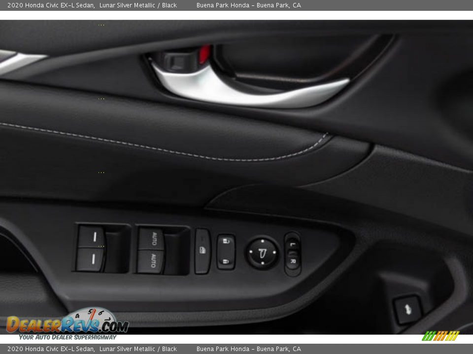 2020 Honda Civic EX-L Sedan Lunar Silver Metallic / Black Photo #34