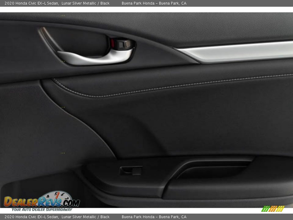 2020 Honda Civic EX-L Sedan Lunar Silver Metallic / Black Photo #36