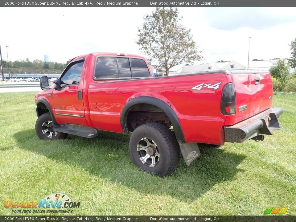 Red 2000 Ford F350 Super Duty XL Regular Cab 4x4 Photo #8