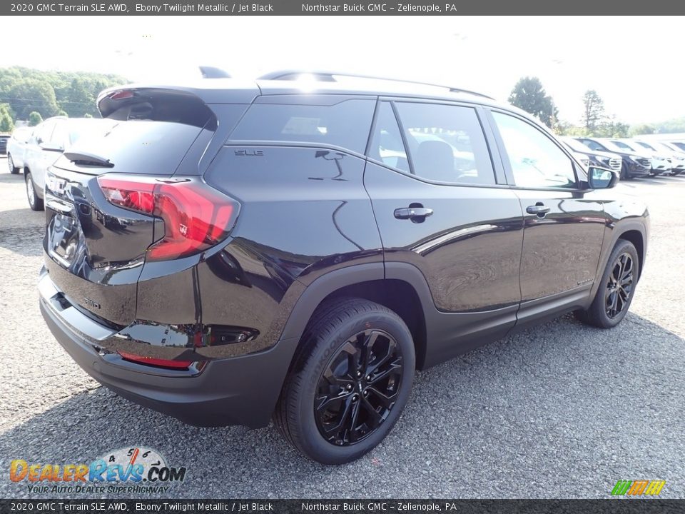 2020 GMC Terrain SLE AWD Ebony Twilight Metallic / Jet Black Photo #5