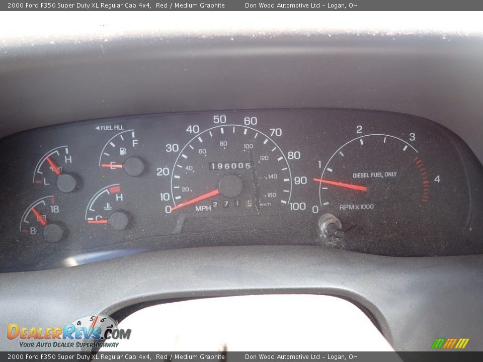 2000 Ford F350 Super Duty XL Regular Cab 4x4 Gauges Photo #17