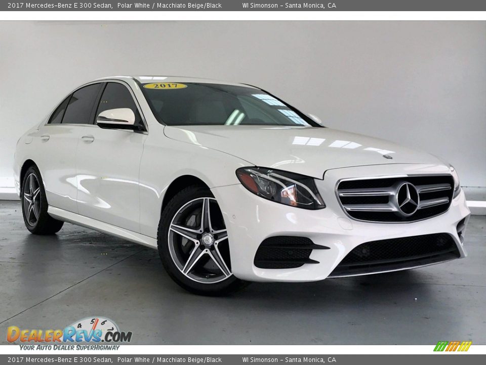 2017 Mercedes-Benz E 300 Sedan Polar White / Macchiato Beige/Black Photo #34