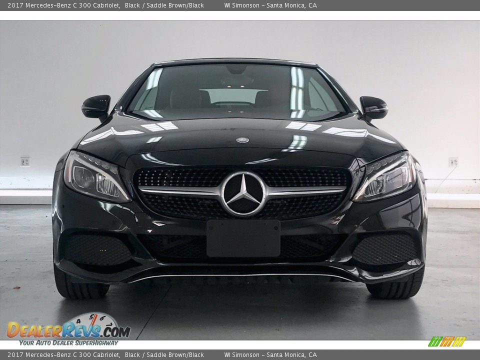 2017 Mercedes-Benz C 300 Cabriolet Black / Saddle Brown/Black Photo #2