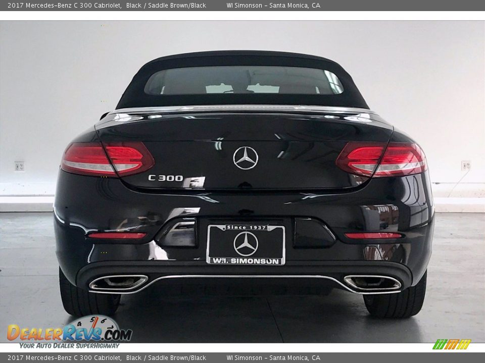 2017 Mercedes-Benz C 300 Cabriolet Black / Saddle Brown/Black Photo #3