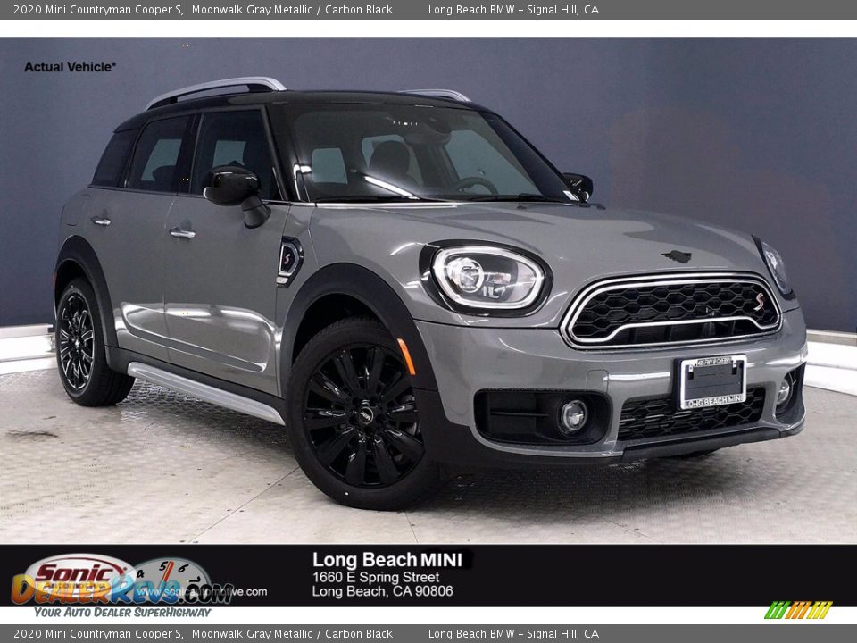 2020 Mini Countryman Cooper S Moonwalk Gray Metallic / Carbon Black Photo #1