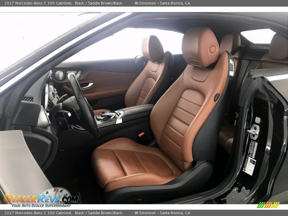 2017 Mercedes-Benz C 300 Cabriolet Black / Saddle Brown/Black Photo #14