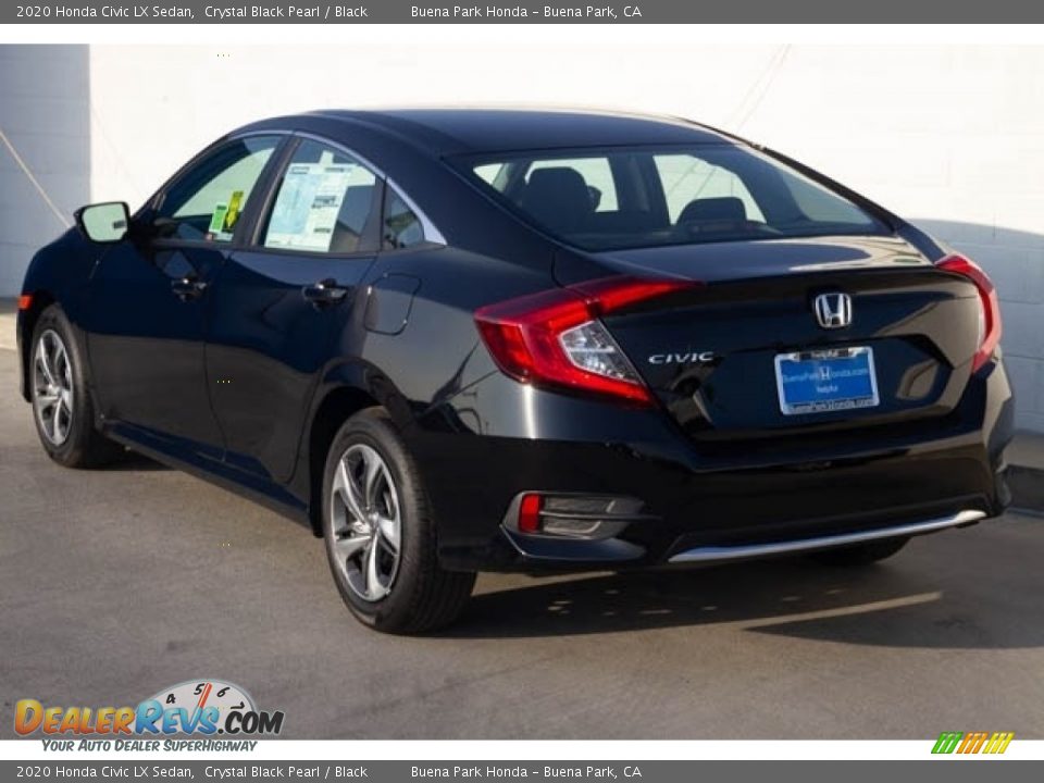 2020 Honda Civic LX Sedan Crystal Black Pearl / Black Photo #2