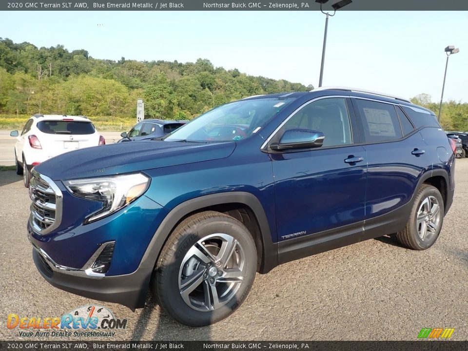 2020 GMC Terrain SLT AWD Blue Emerald Metallic / Jet Black Photo #1
