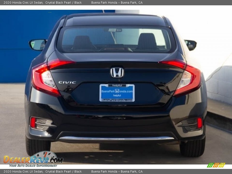 2020 Honda Civic LX Sedan Crystal Black Pearl / Black Photo #6