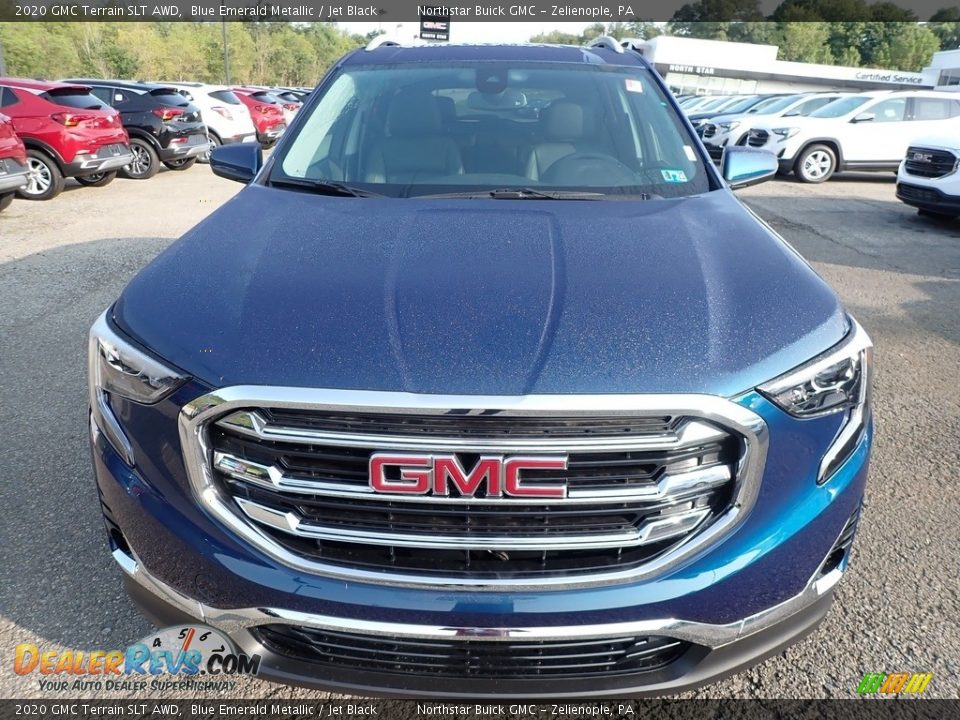 2020 GMC Terrain SLT AWD Blue Emerald Metallic / Jet Black Photo #2