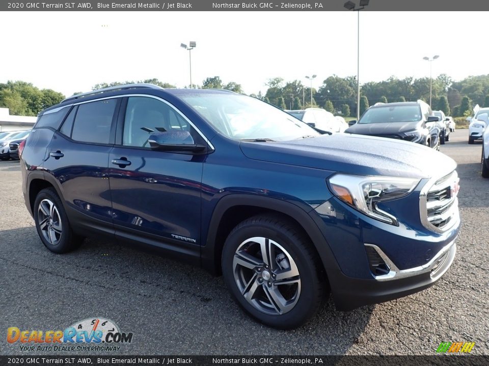 2020 GMC Terrain SLT AWD Blue Emerald Metallic / Jet Black Photo #3