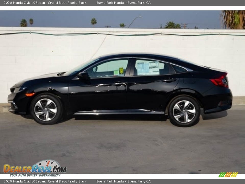 2020 Honda Civic LX Sedan Crystal Black Pearl / Black Photo #9