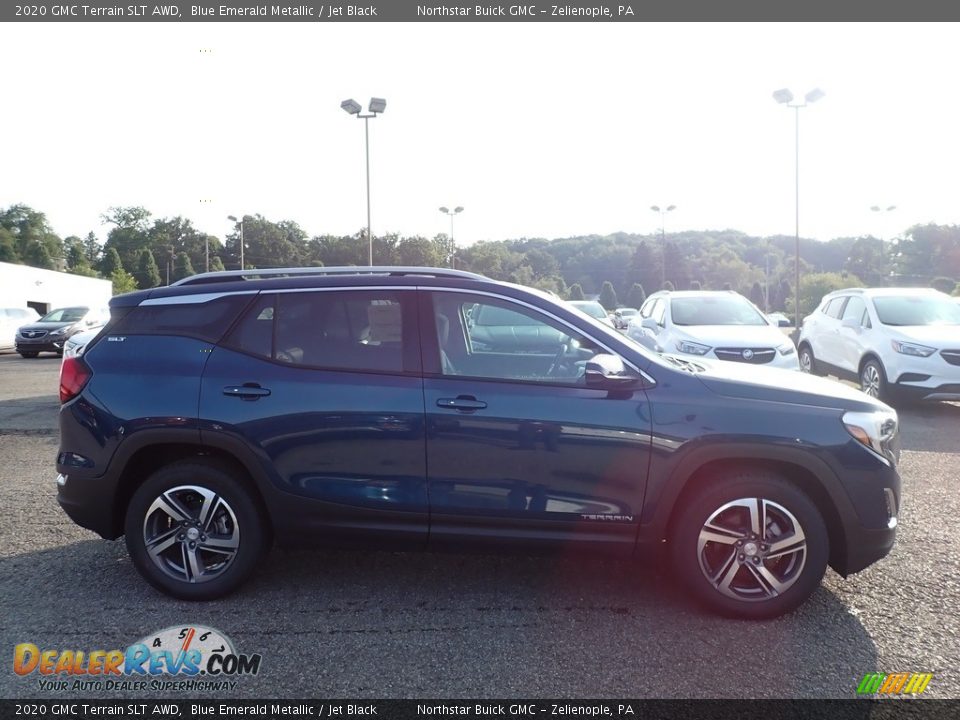 2020 GMC Terrain SLT AWD Blue Emerald Metallic / Jet Black Photo #4