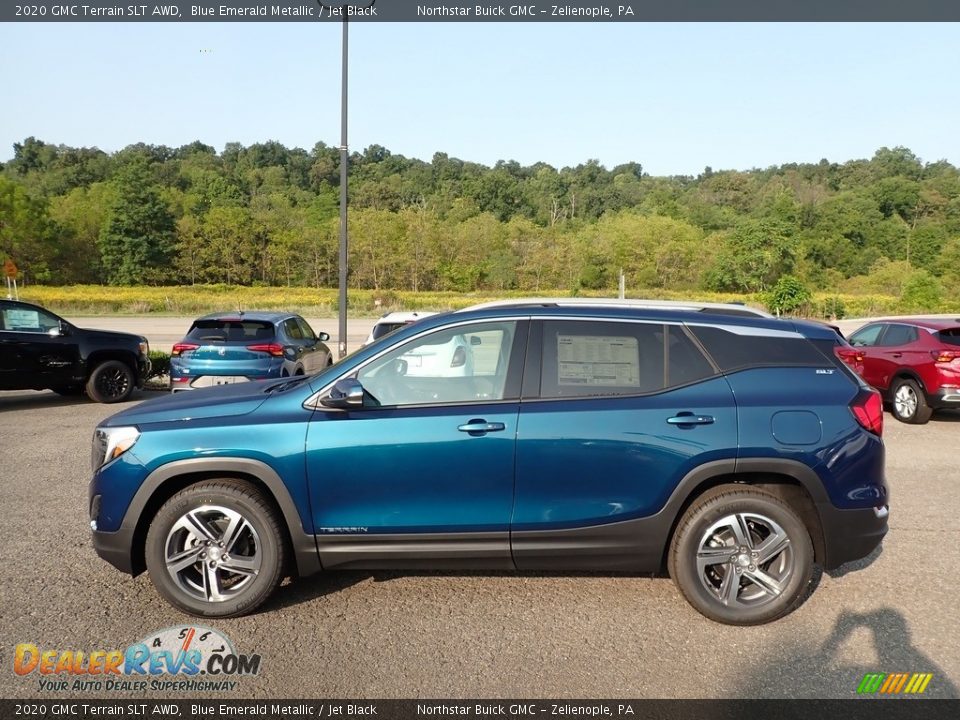 2020 GMC Terrain SLT AWD Blue Emerald Metallic / Jet Black Photo #9