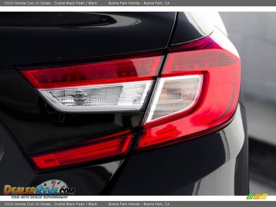 2020 Honda Civic LX Sedan Crystal Black Pearl / Black Photo #7