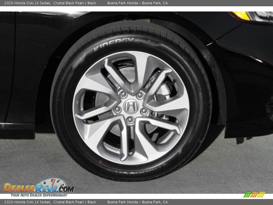 2020 Honda Civic LX Sedan Crystal Black Pearl / Black Photo #13