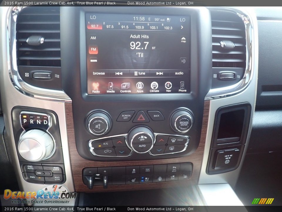 Controls of 2016 Ram 1500 Laramie Crew Cab 4x4 Photo #24