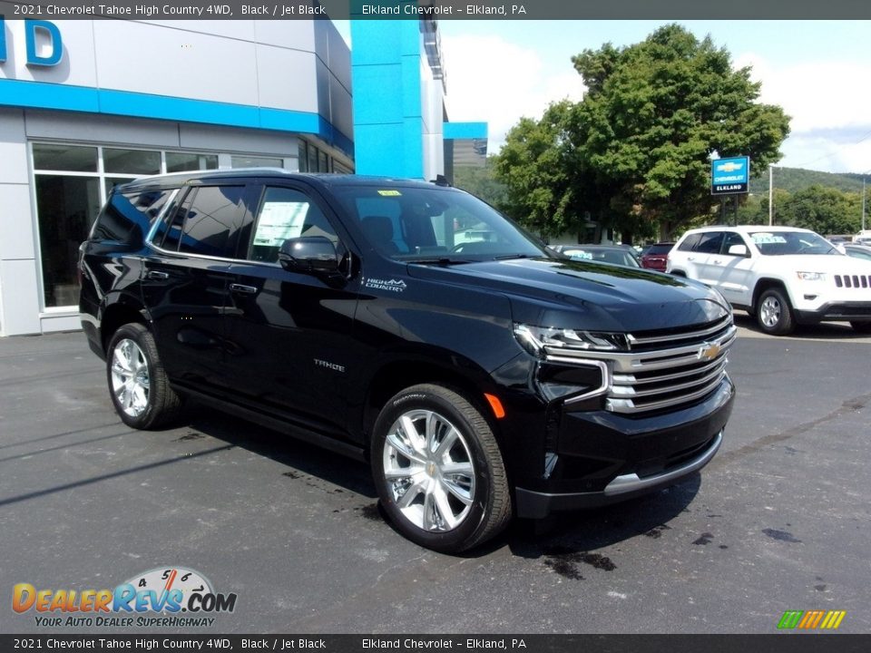 2021 Chevrolet Tahoe High Country 4WD Black / Jet Black Photo #3