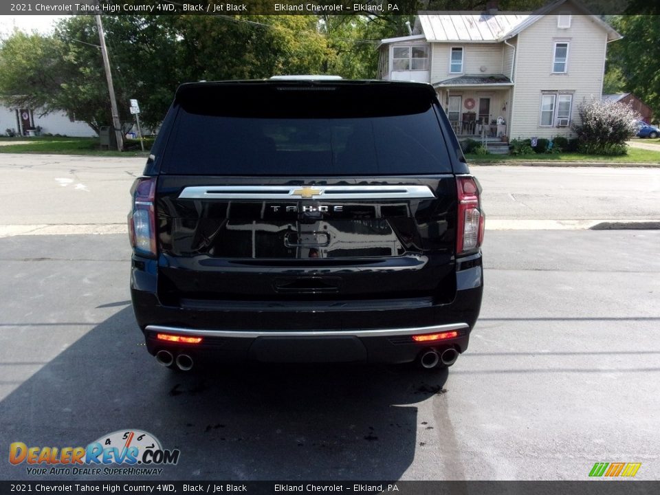 2021 Chevrolet Tahoe High Country 4WD Black / Jet Black Photo #6